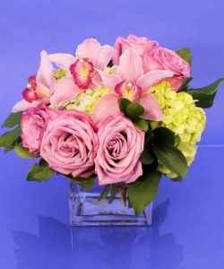Modern lavender and pink floral bouquet